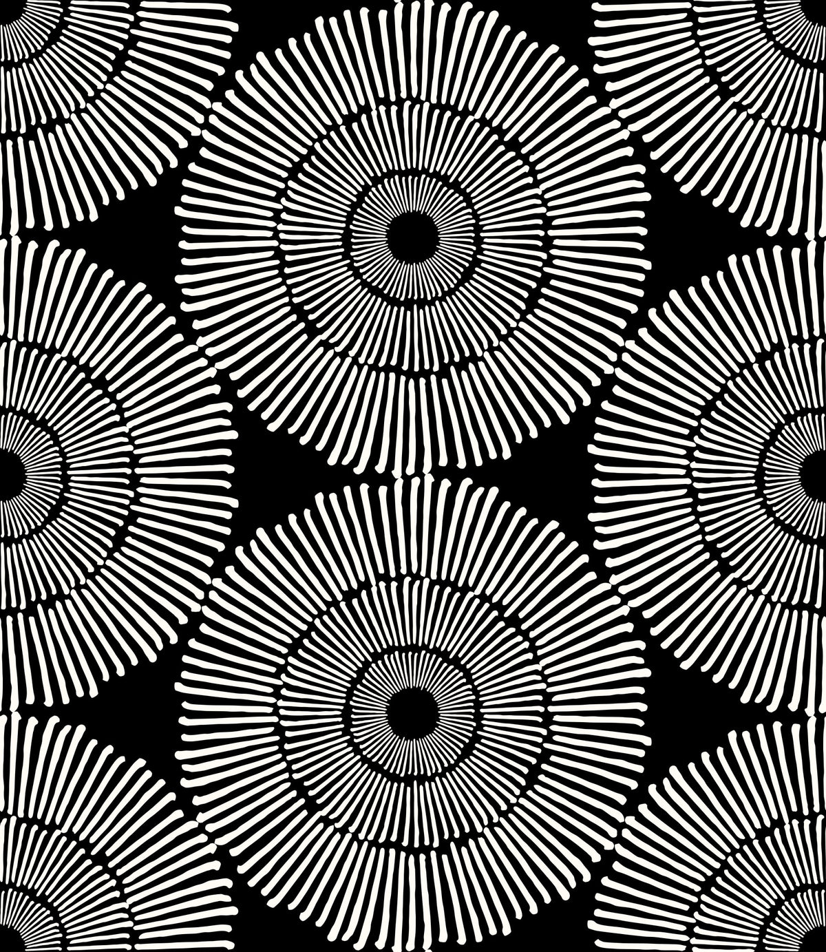 Modernist Painterly Orbit Geometric Motif Wallpaper⁠ in your room — zoomed