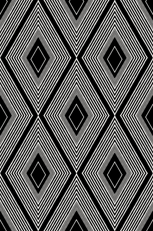Monochromatic Geometric Diamond Lattice Wallpaper⁠