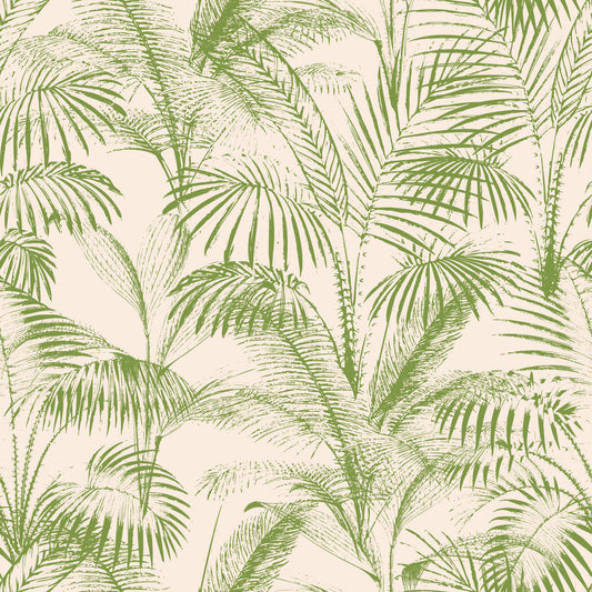 Botanical Jungle Frond Sketch Wallpaper⁠