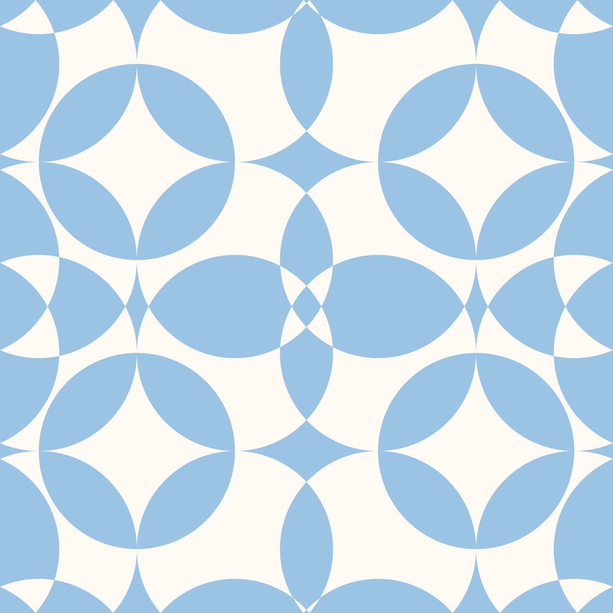 Minimalist Blue Circle Grid Wallpaper⁠