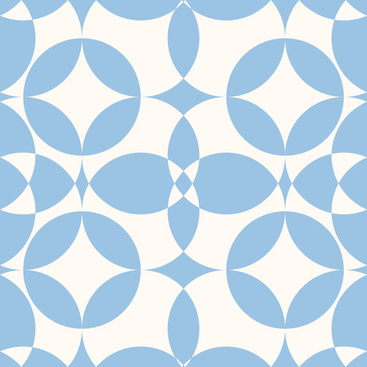 Minimalist Blue Circle Grid Wallpaper⁠