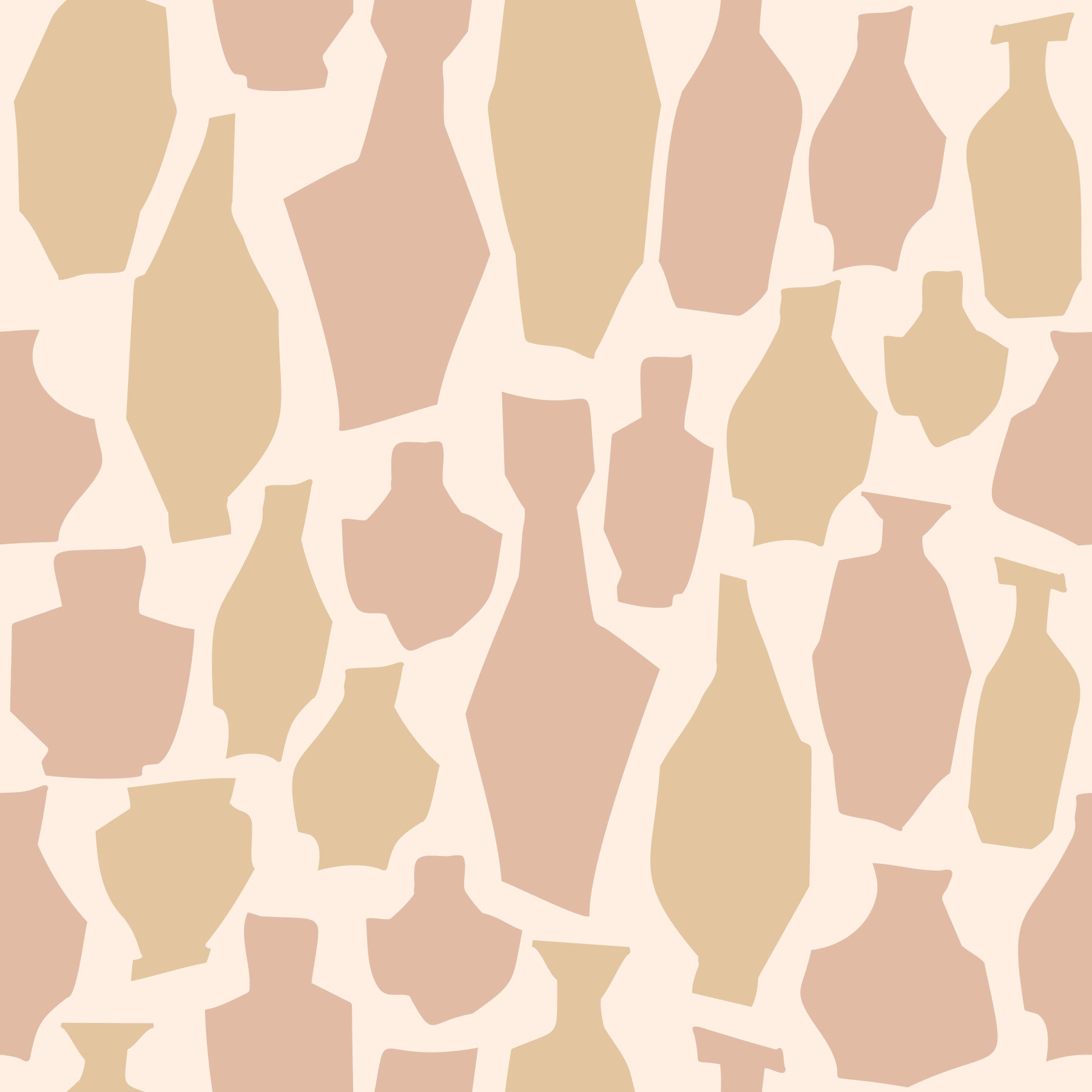 Abstract Vase Ceramic Motif Wallpaper⁠