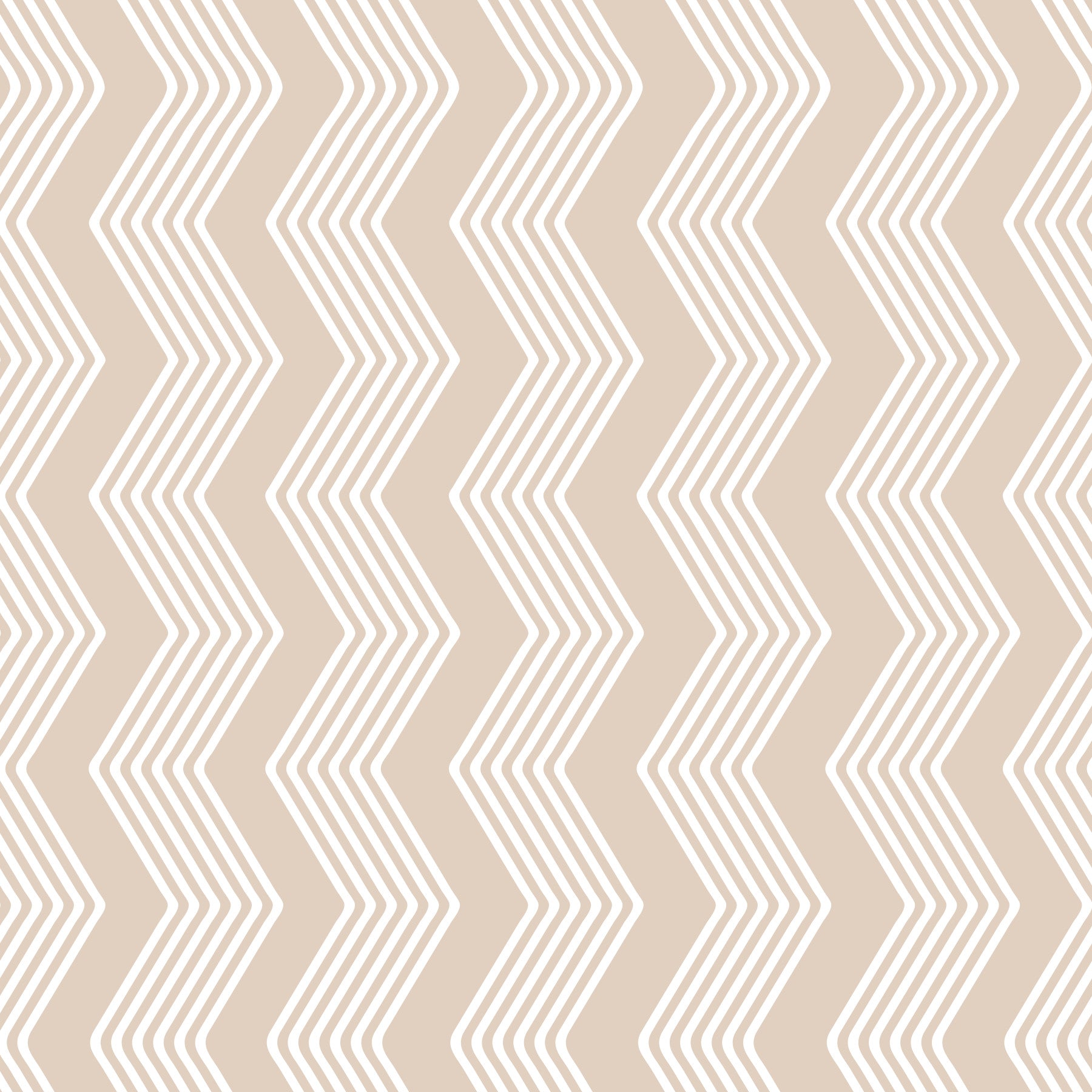 Beige Zigzag Line Pattern Wallpaper⁠