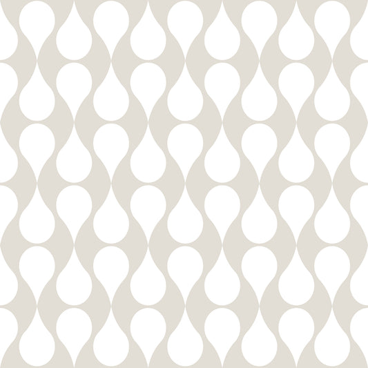 Minimalist Soft Geometric Curve Pattern Wallpaper⁠