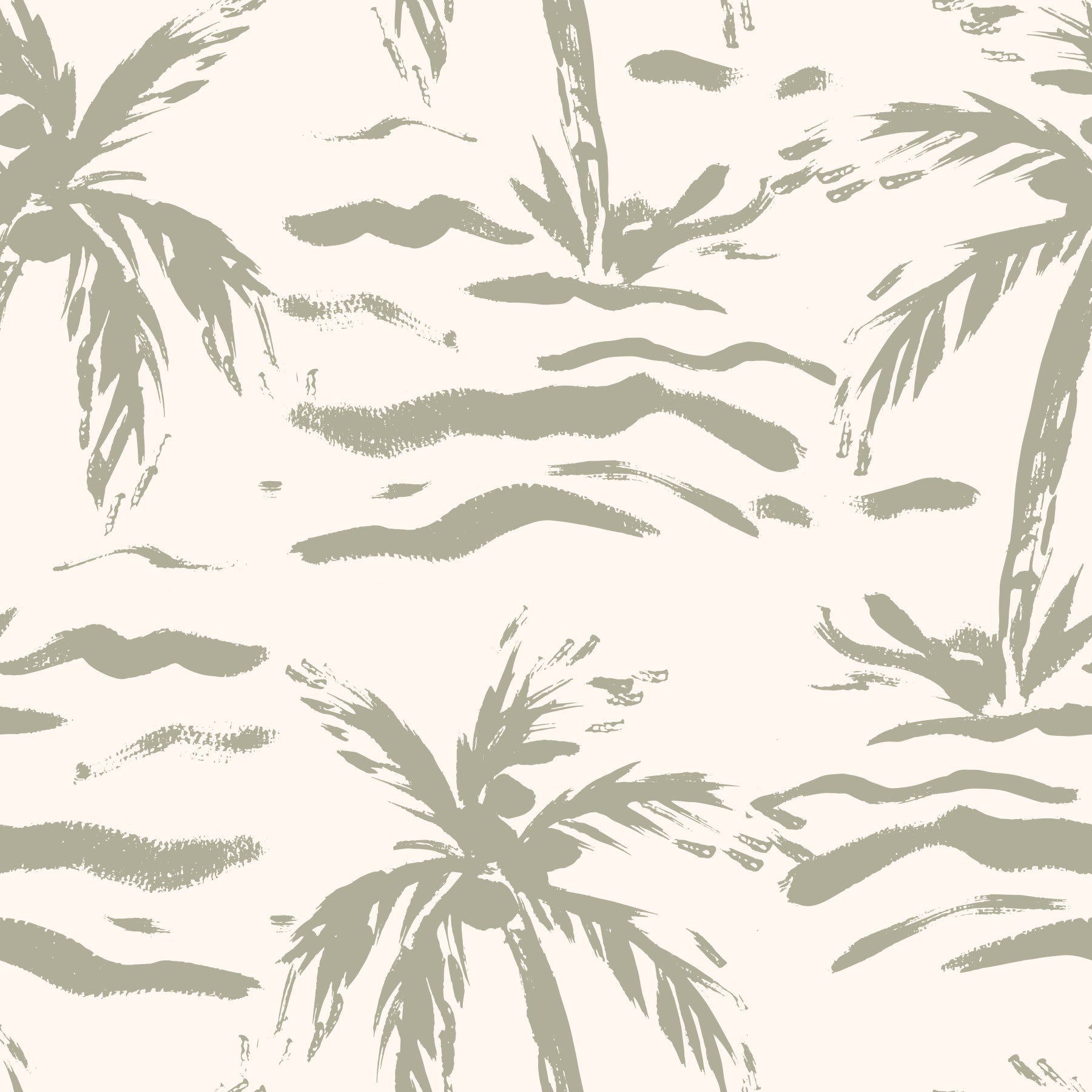 Abstract Palm Grove Brushstrokes Wallpaper⁠