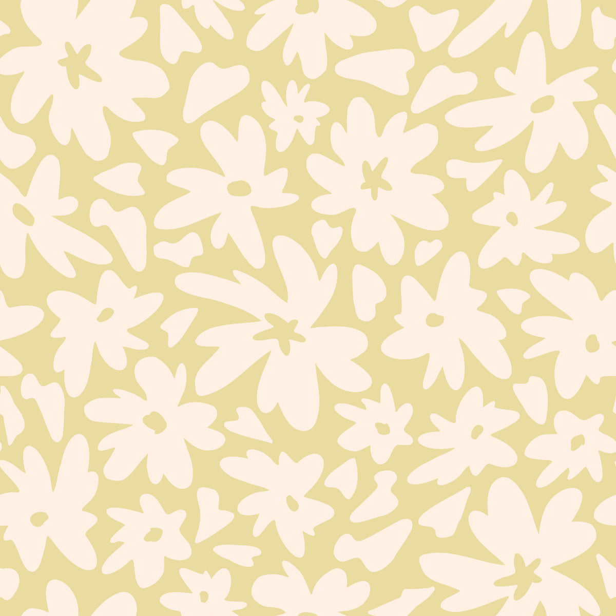 Minimalist Organic Petal Silhouette Wallpaper⁠ in your room