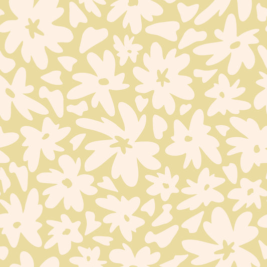 Minimalist Organic Petal Silhouette Wallpaper⁠