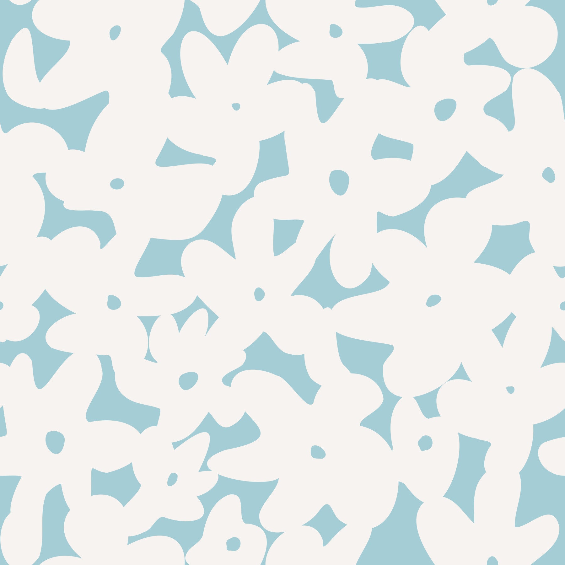 Soft Blue Floral Silhouette Wallpaper⁠