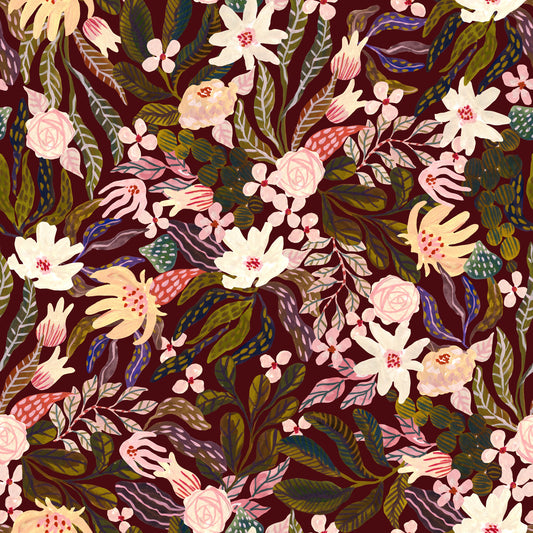 Midnight Botanical Garden Wallpaper⁠