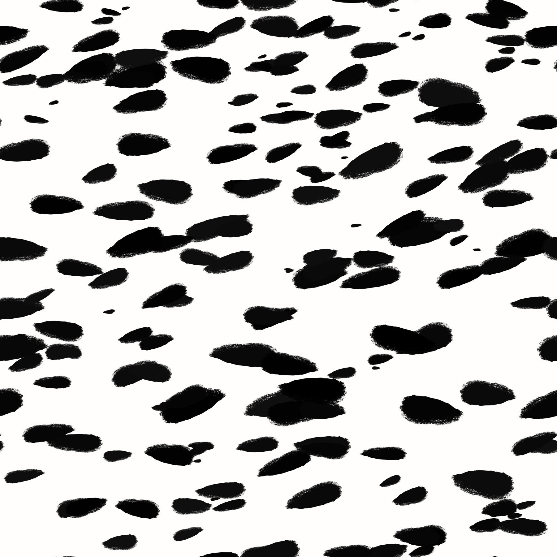 Black and White Brushstroke Dabs Wallpaper⁠