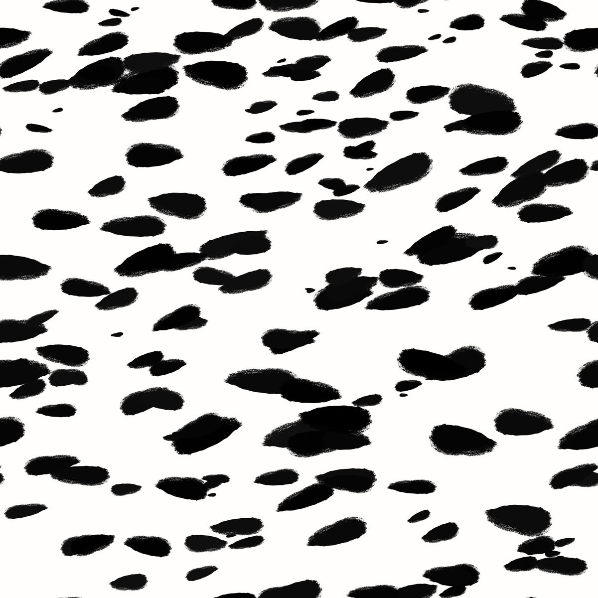 Black and White Brushstroke Dabs Wallpaper⁠ in your room — zoomed