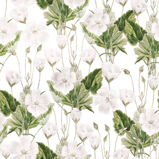 Botanical Meadow Sketch Wallpaper⁠