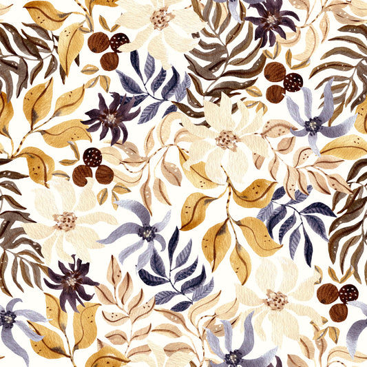 Autumn Harvest Botanical Wallpaper⁠