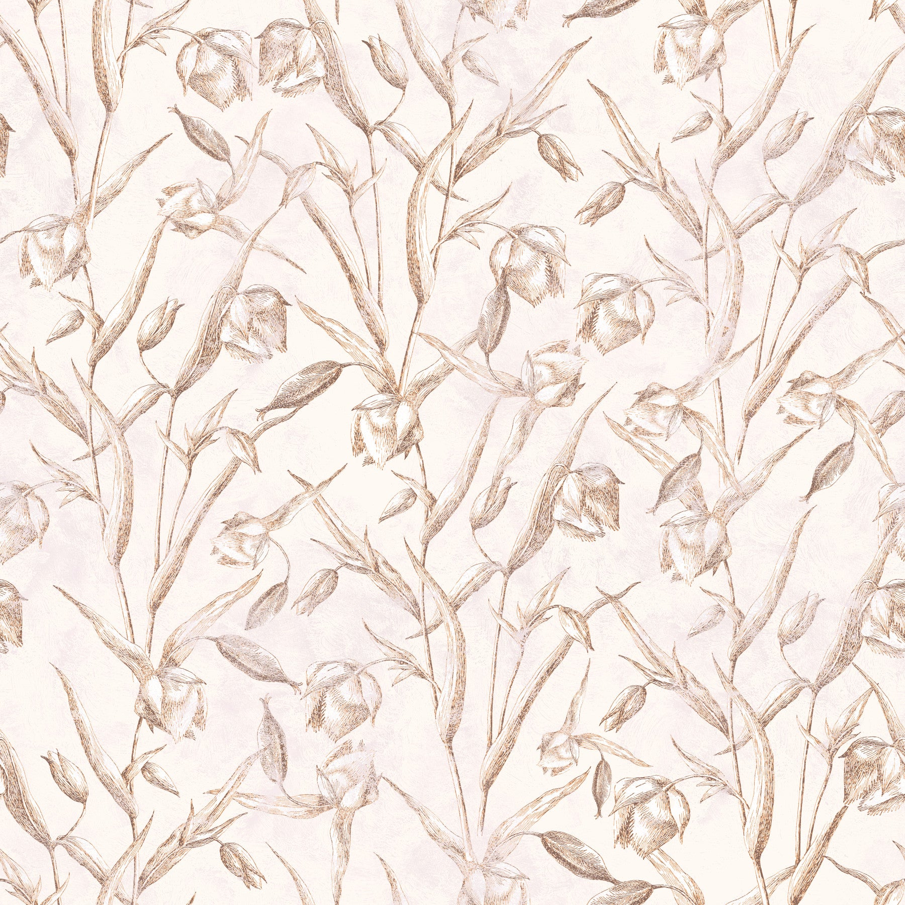 Sepia Botanical Sketch Wallpaper⁠