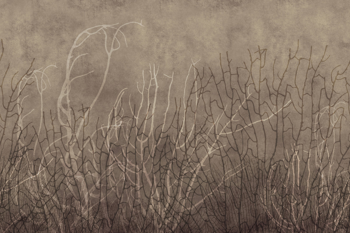 Sea Fans - Golden Taupe  Wall Mural in your room