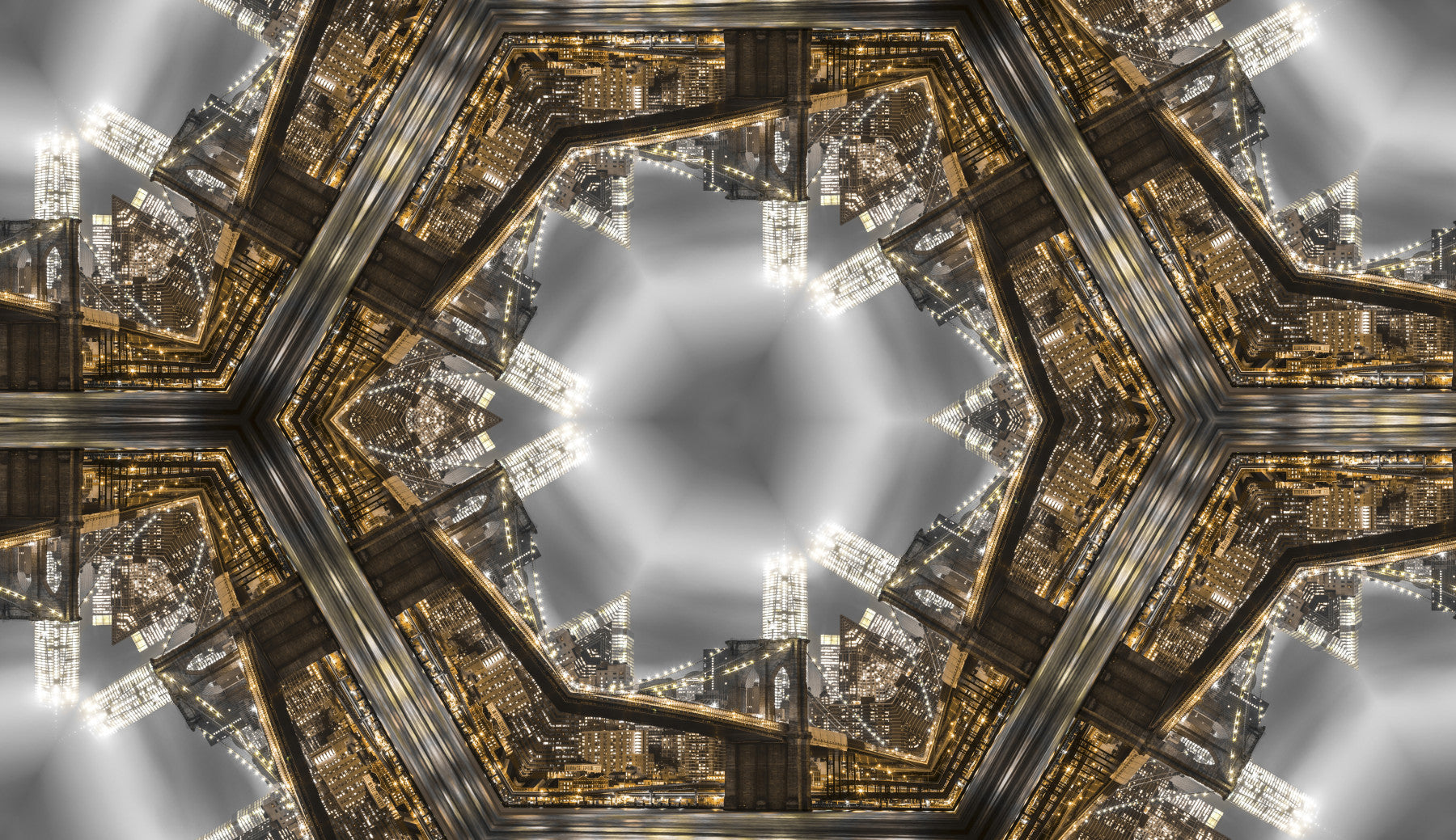 Manhattan Kaleidoscope Geometry Wallpaper⁠
