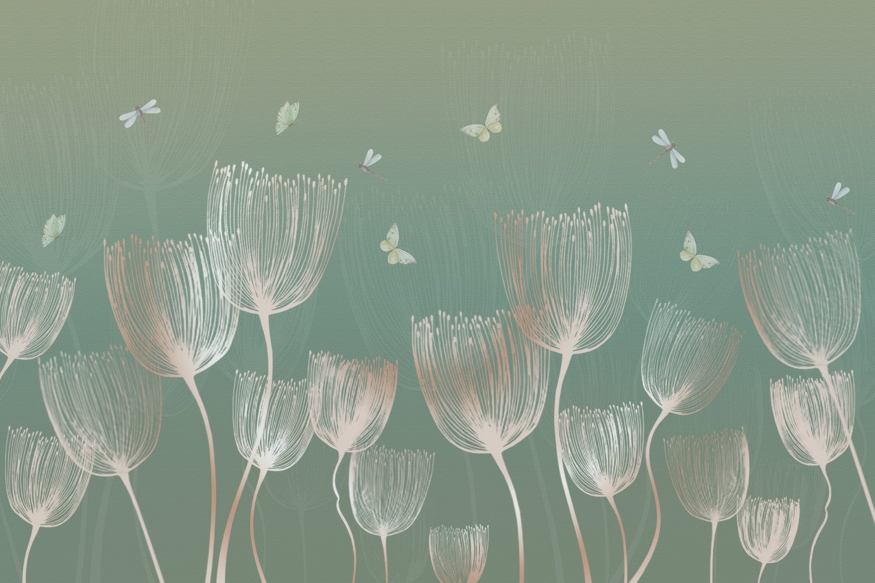 Ethereal Meadow Whispers Wall Mural