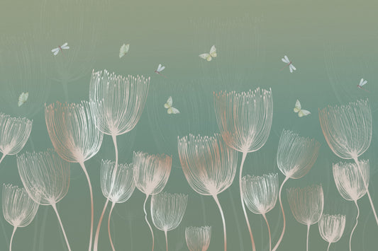 Ethereal Meadow Whispers Wall Mural