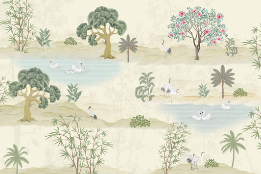 Ethereal Garden Sanctuary Wall Mural