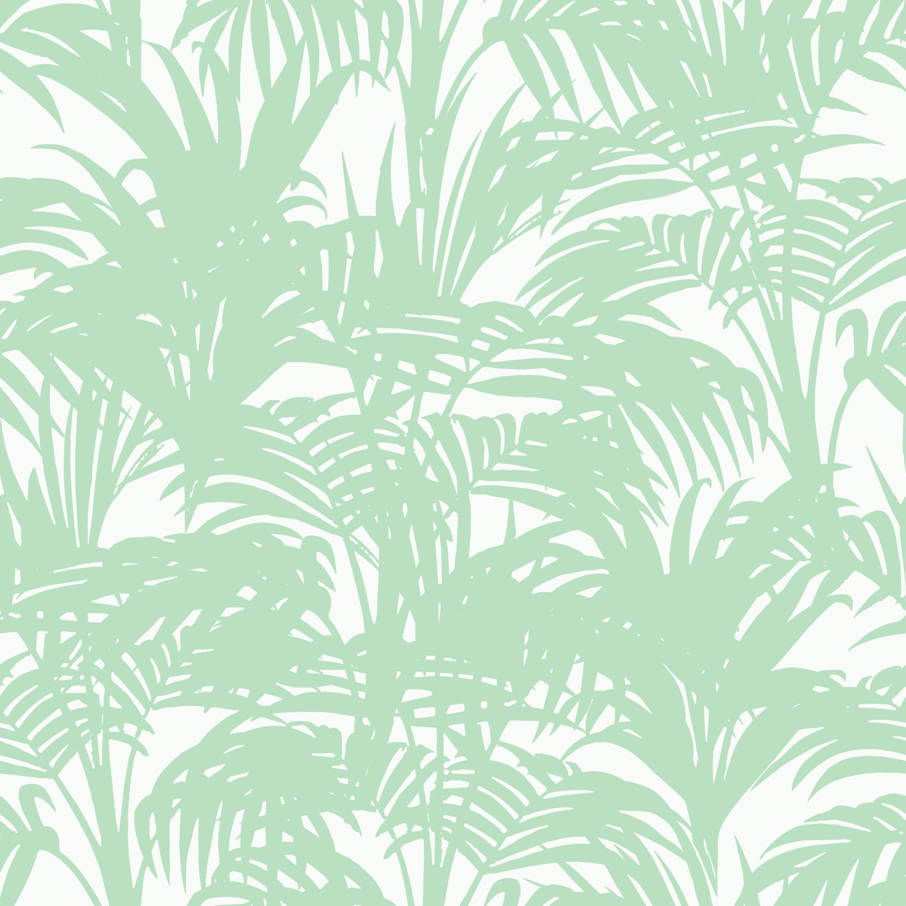 Bedroom traced with the minimalist jungle sage wallpaper GD12211