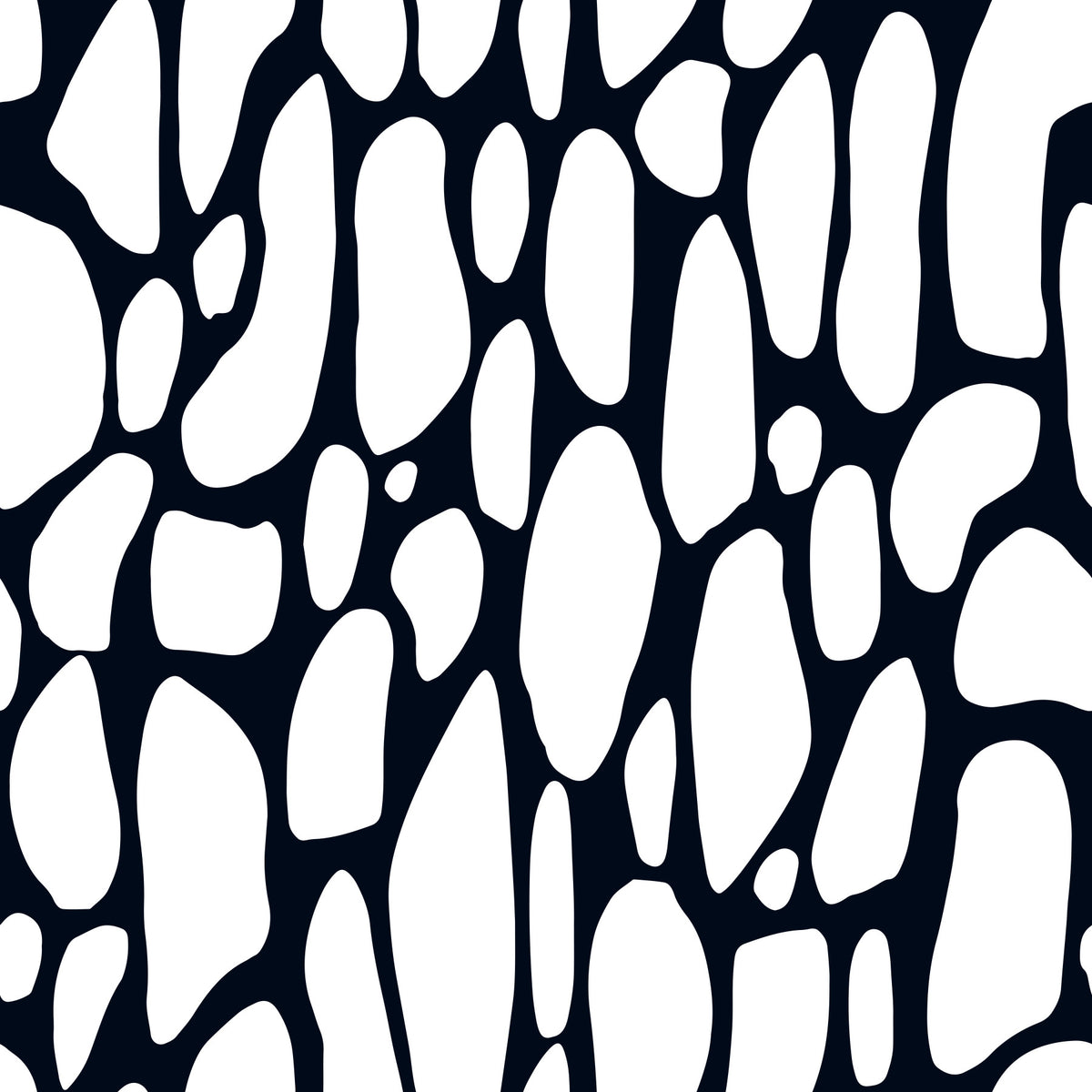 Organic Monochrome Pebbles Wallpaper⁠ in your room — zoomed