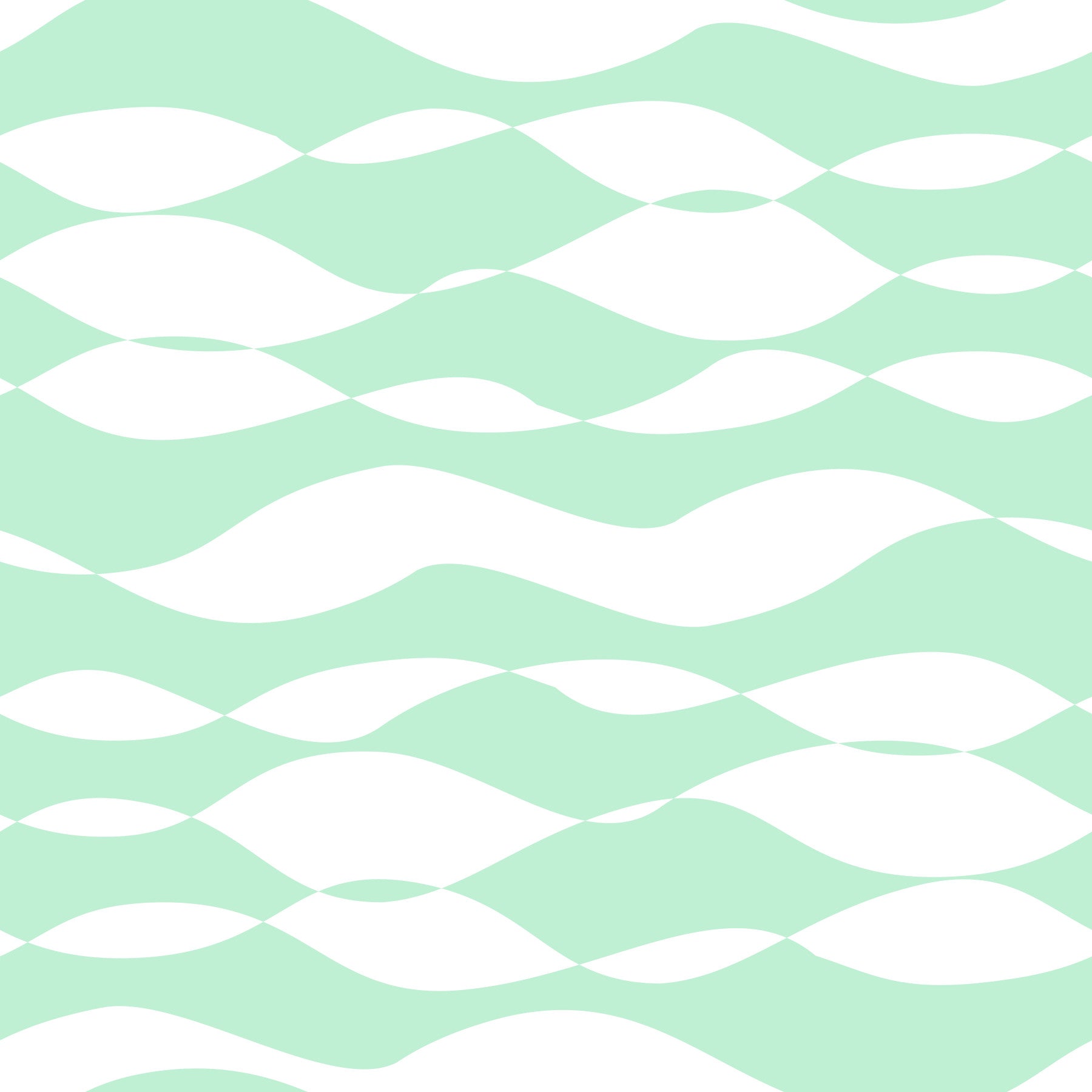 Soft Sage Wavy Linear Pattern Wallpaper⁠
