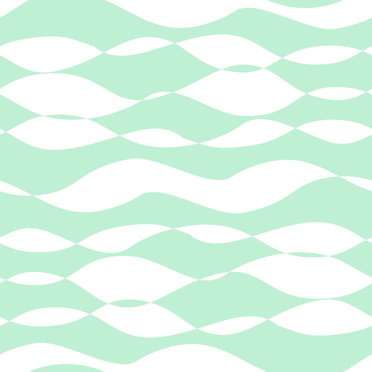 Soft Sage Wavy Linear Pattern Wallpaper⁠ in your room — zoomed