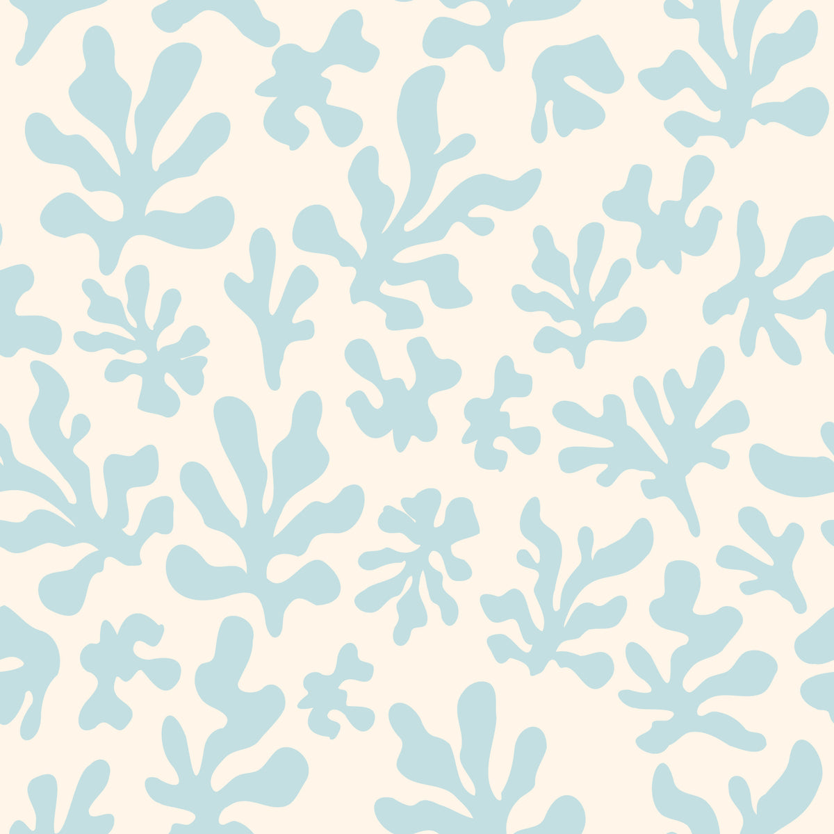 Nordic Seaweed Silhouette Wallpaper⁠ in your room