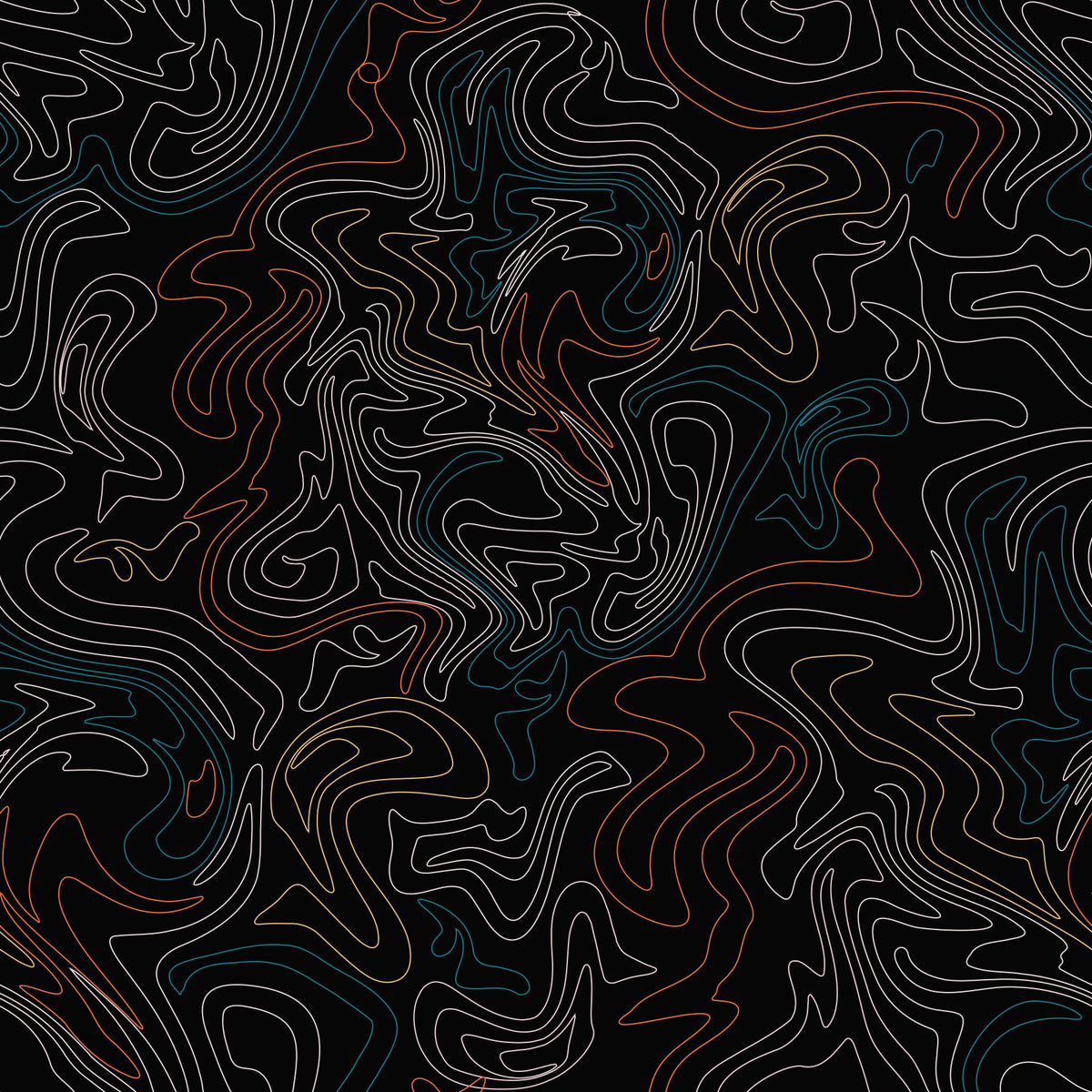 Minimalist Topographic Flow Wallpaper⁠ in your room — zoomed