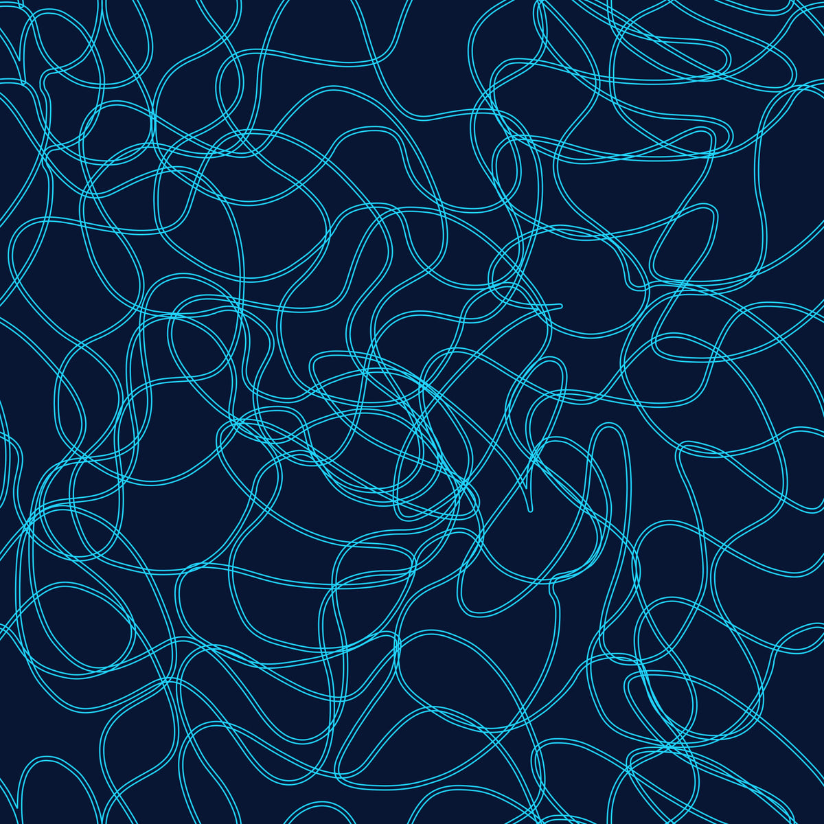 Navy Fluid Scribble Art Wallpaper⁠ in your room