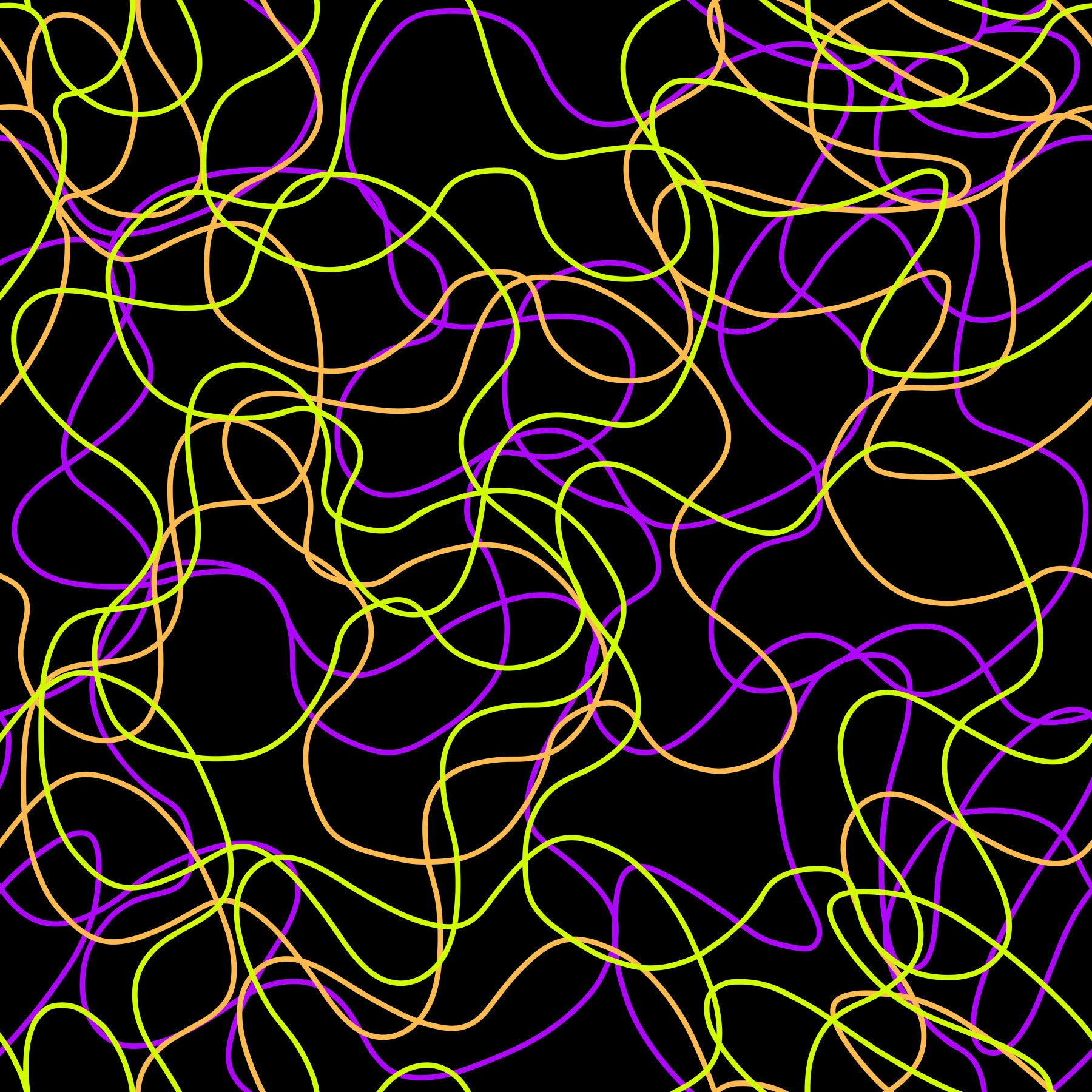 Tangled Glow Modern Art Wallpaper⁠