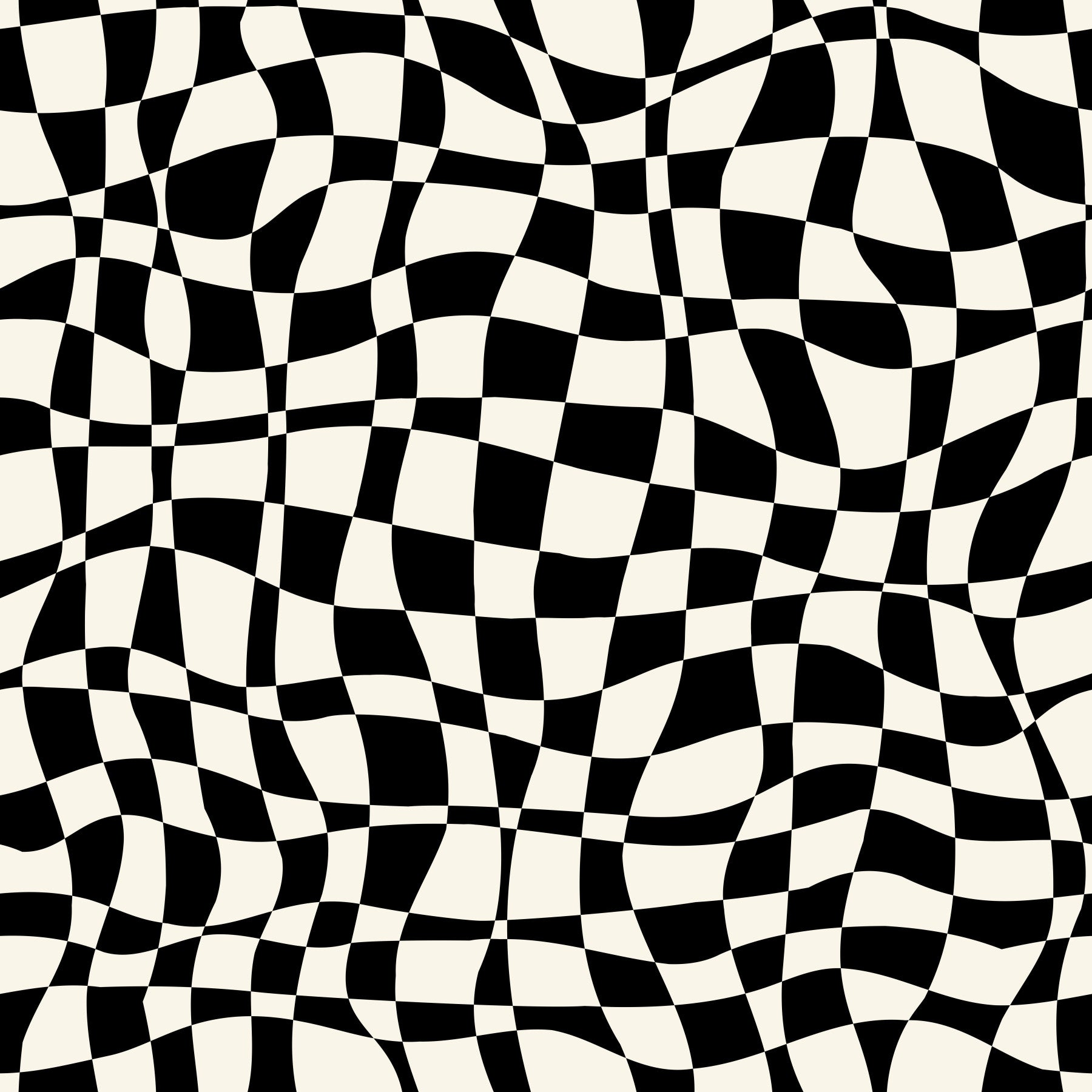 Wavy Monochrome Checkerboard Wallpaper⁠