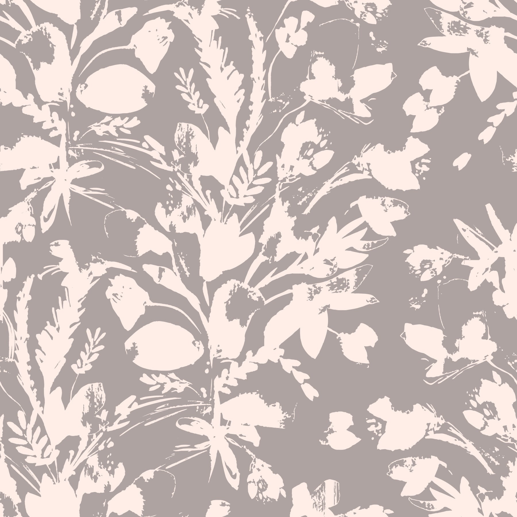 Muted Meadow Botanical Sketch Wallpaper⁠