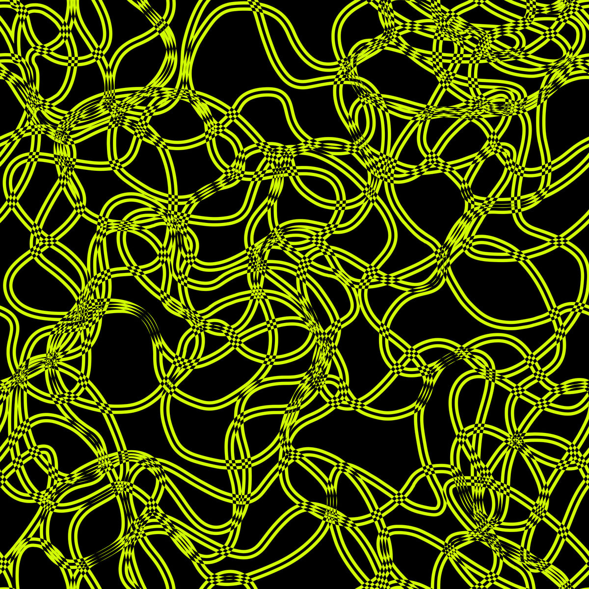 Electric Neon Grid Lines Wallpaper⁠ in your room — zoomed