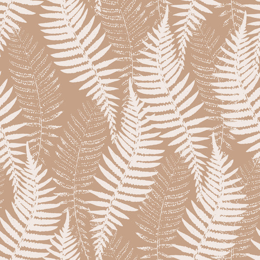Rustic Fern Silhouette Botanical Wallpaper⁠