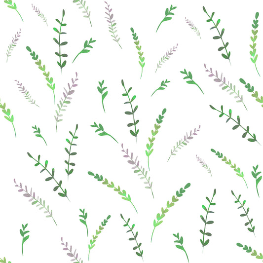 Minimalist Greenery Pattern Wallpaper⁠