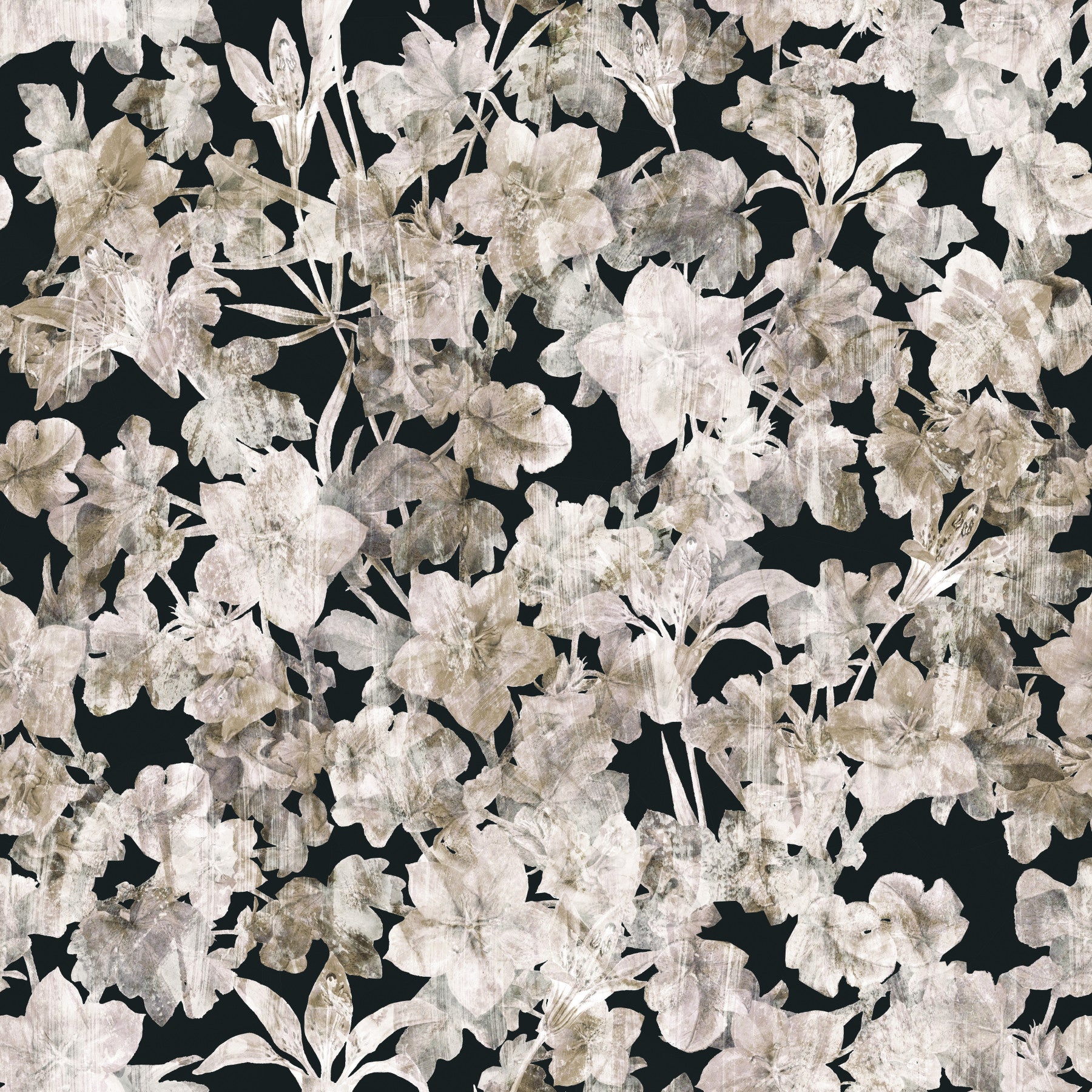Rustic Floral Silhouette Art Wallpaper⁠