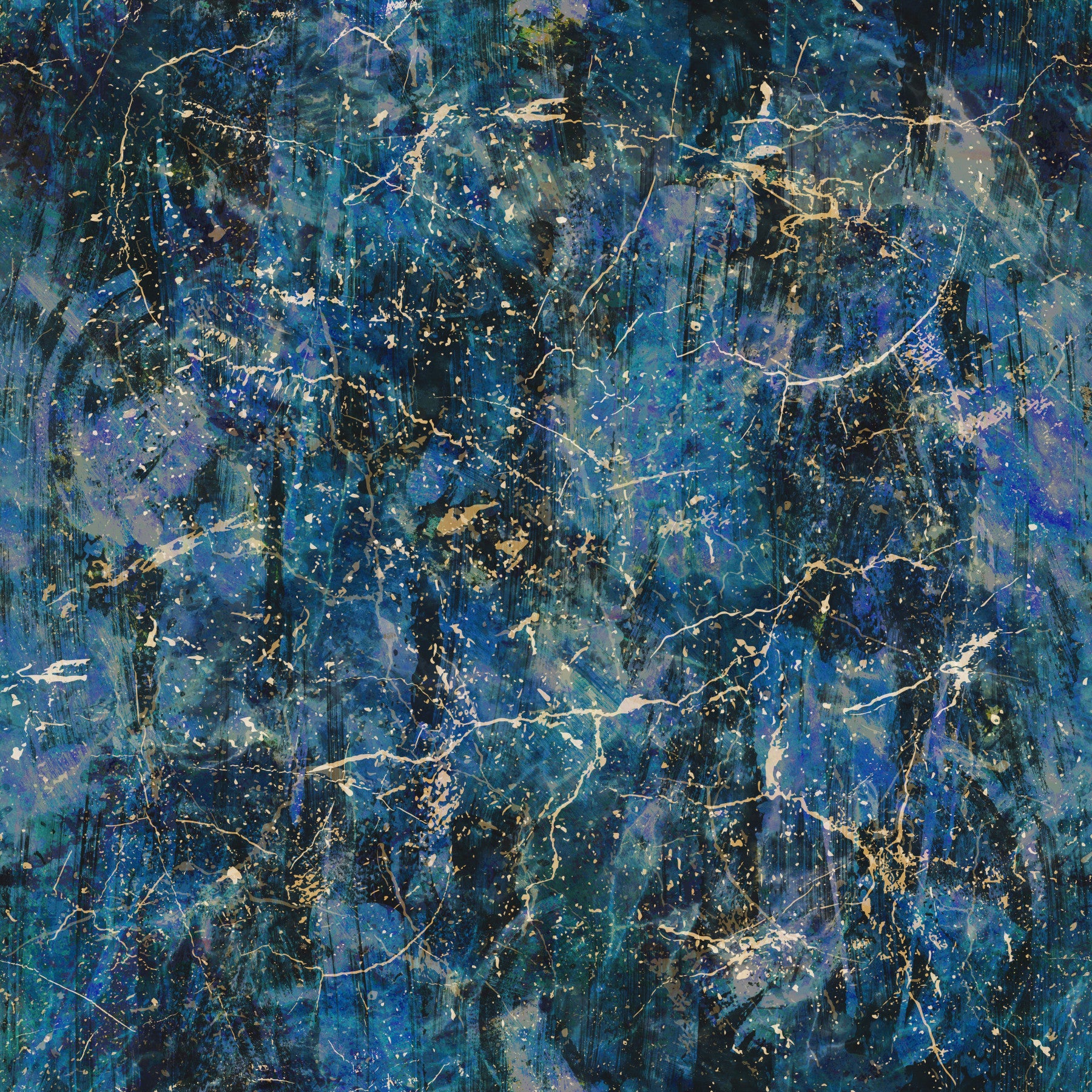 Midnight Marble Vein Abstract Wallpaper⁠