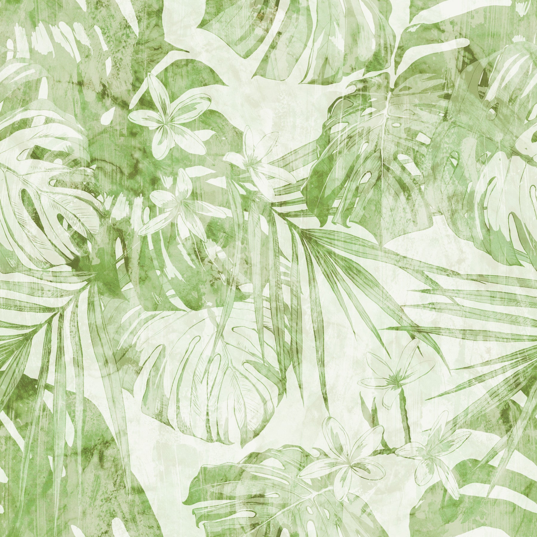 Verdant Botanical Tropics Wallpaper⁠