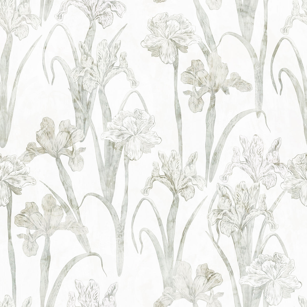 Serene Botanical Sketch Wallpaper⁠ in your room