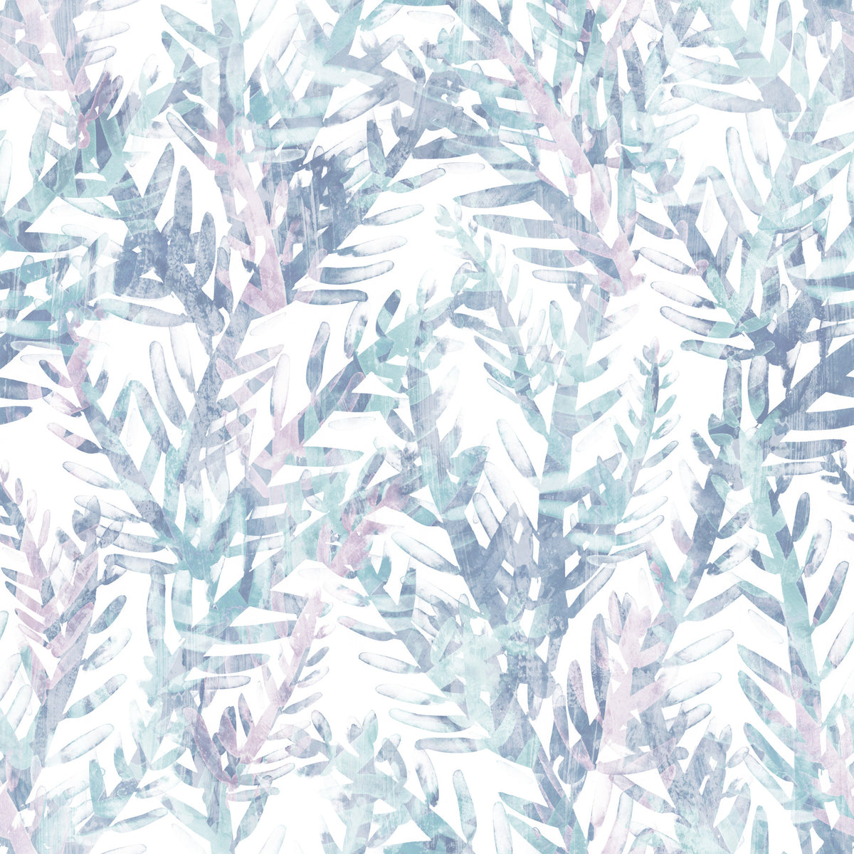 Ethereal Botanical Fern Frost Wallpaper⁠ in your room