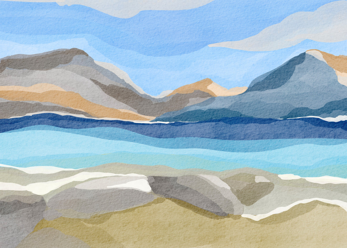 Scandinavian Fjord Wall Mural in your room