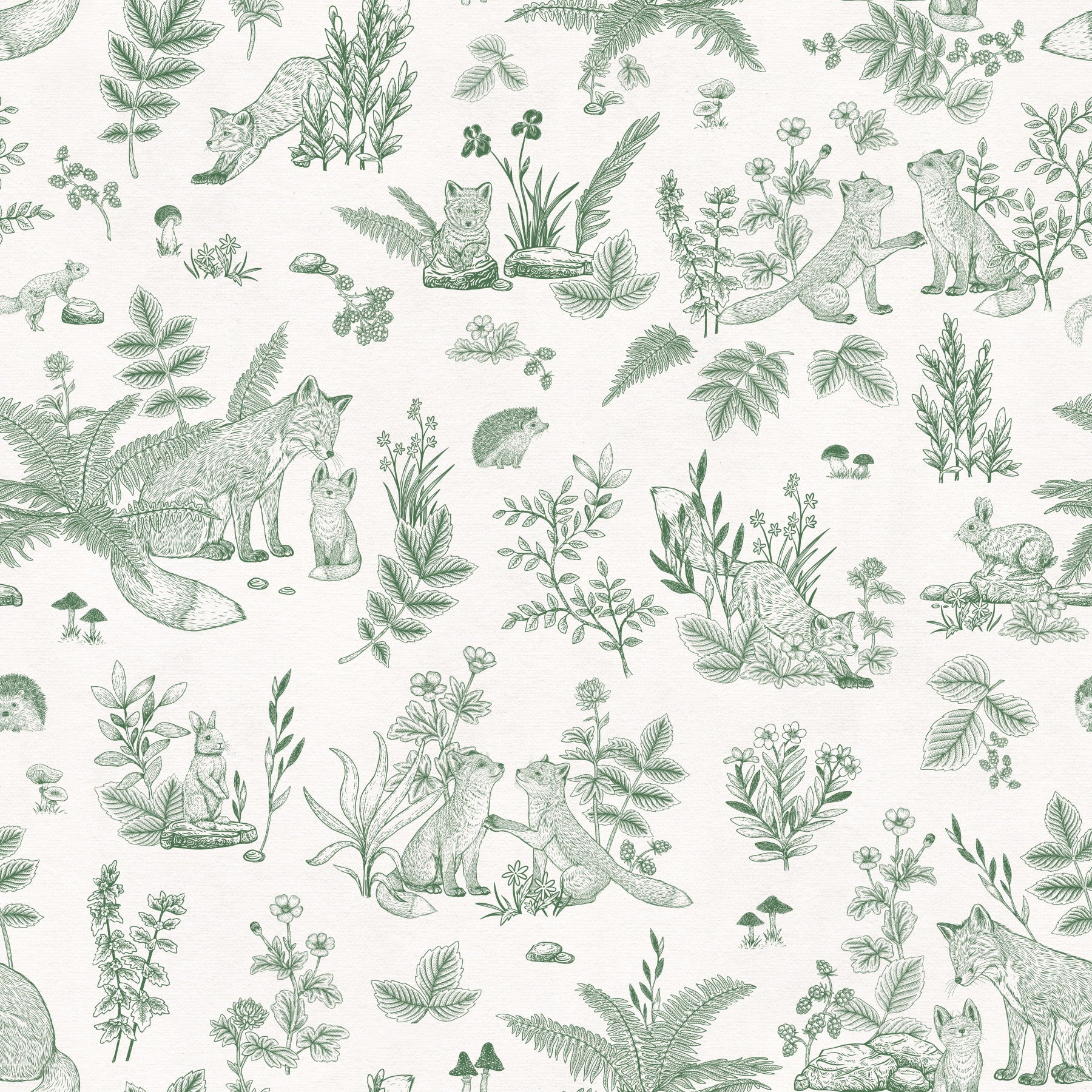 Forest Friends Sketch Wallpaper⁠