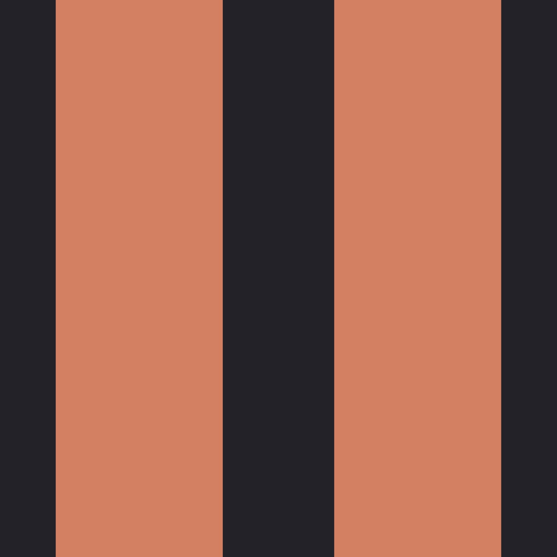 Burnt Orange and Charcoal Vertical Stripes Wallpaper⁠