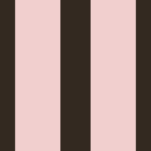 Mocha and Blush Striped Pattern Wallpaper⁠