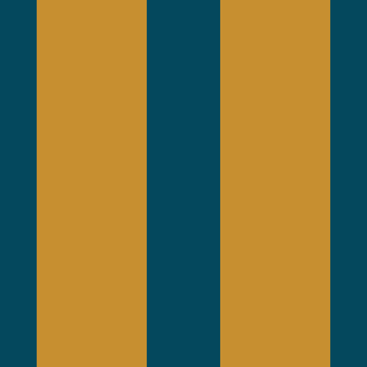 Teal and Ochre Stripe Pattern Wallpaper⁠ in your room