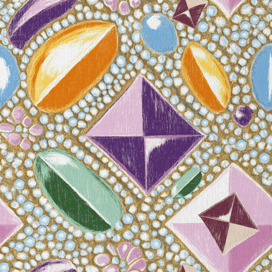 Royal Gemstones Pink Pastel Wallpaper⁠