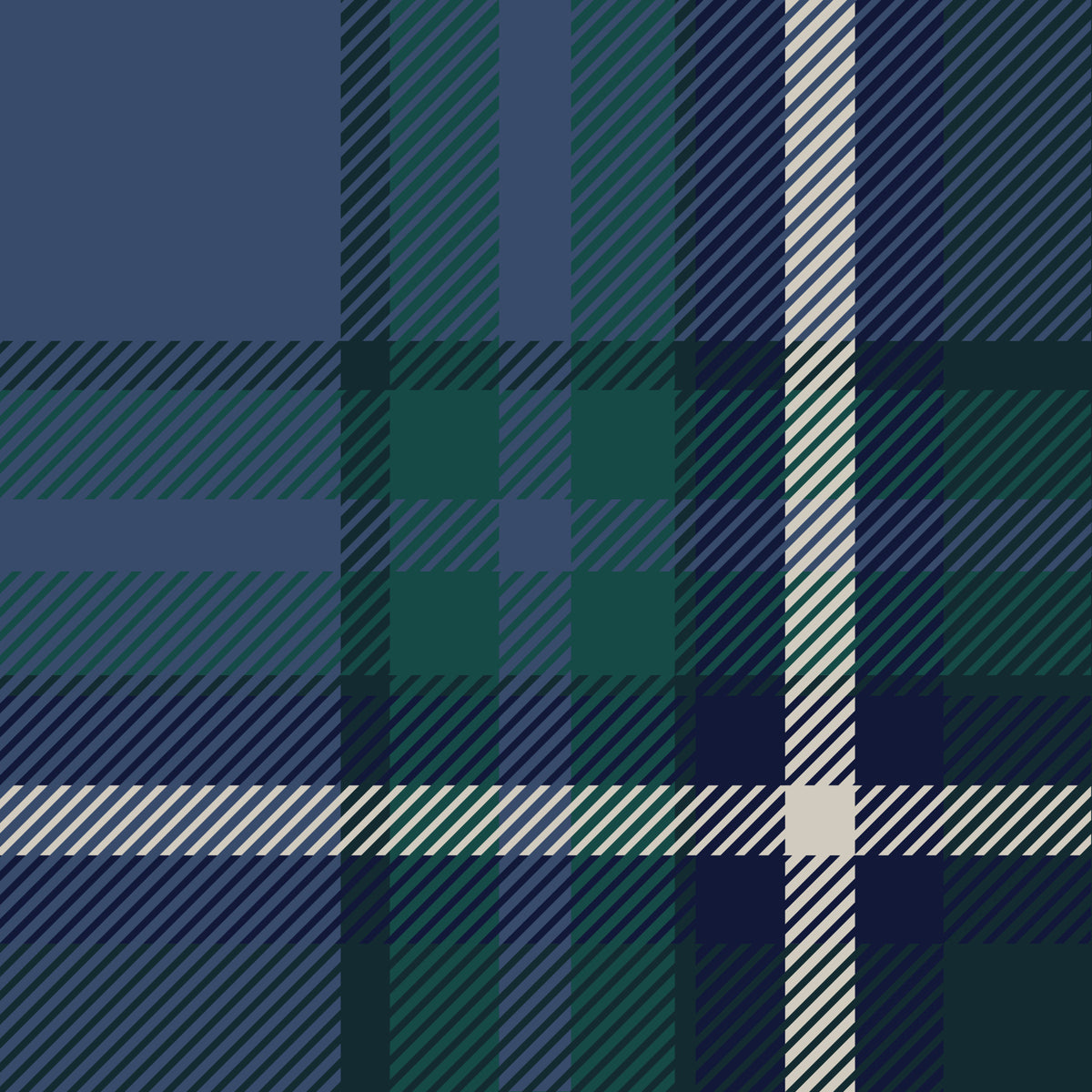 Heritage Tartan Check Wallpaper⁠ in your room — zoomed