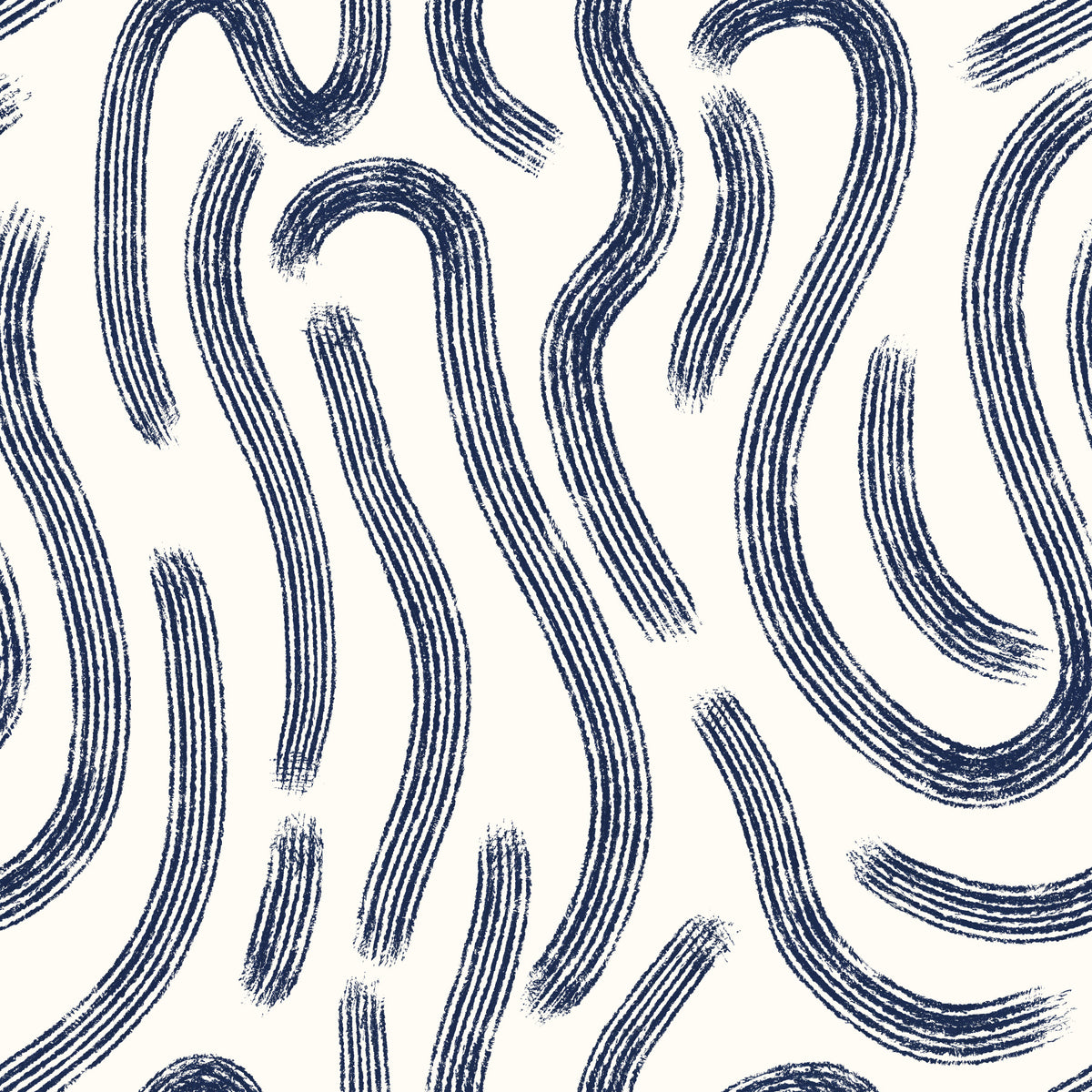 Indigo Fluid Lines Wallpaper⁠ in your room