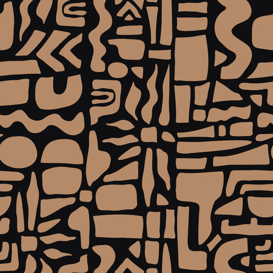 Abstract Earth Toned Geometric Shapes Wallpaper⁠